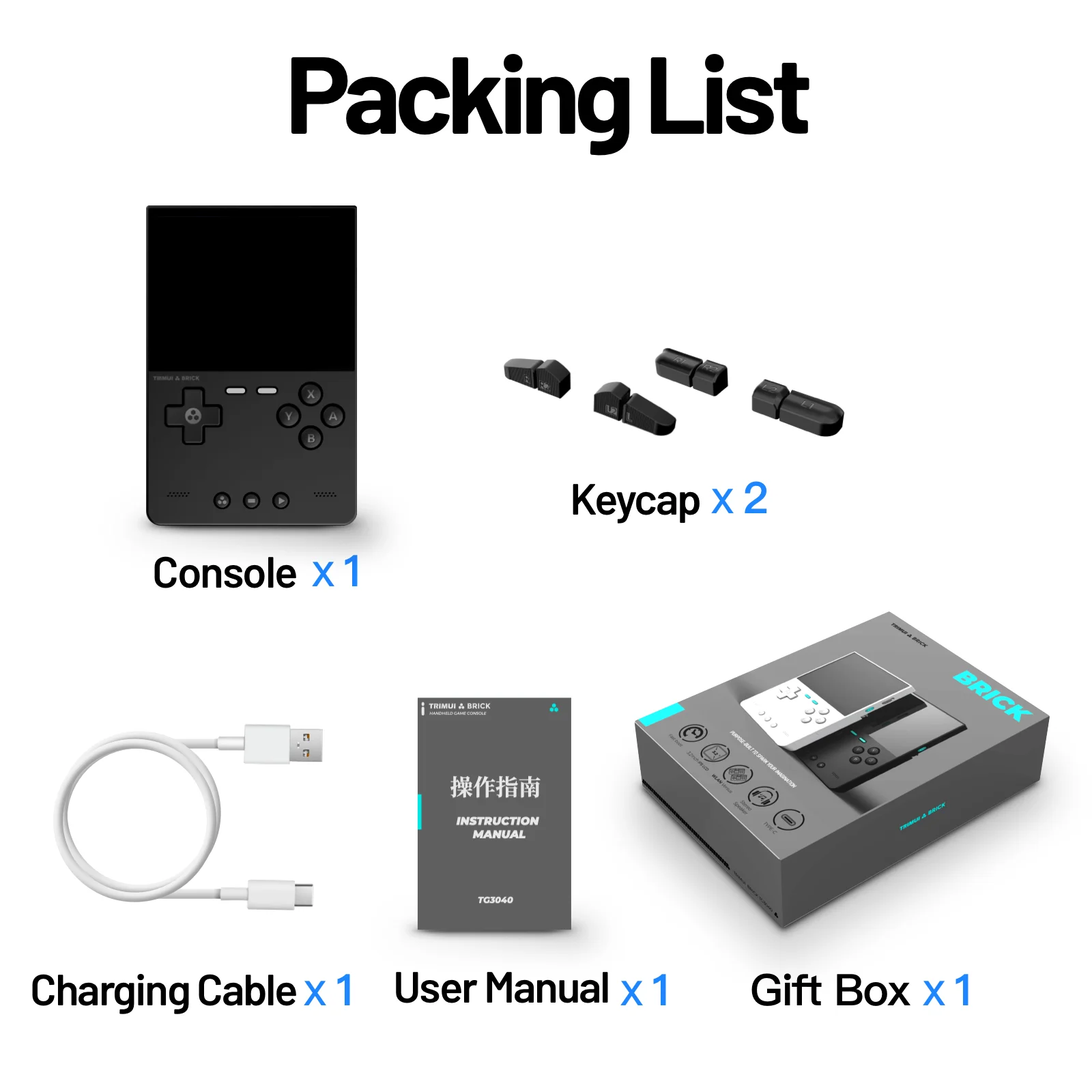 Trimui BRICK Handheld Game Players Consoles 3.2'' IPS Screen Emulator Linux System Portable Retro Video Games Allwinner - Image 7