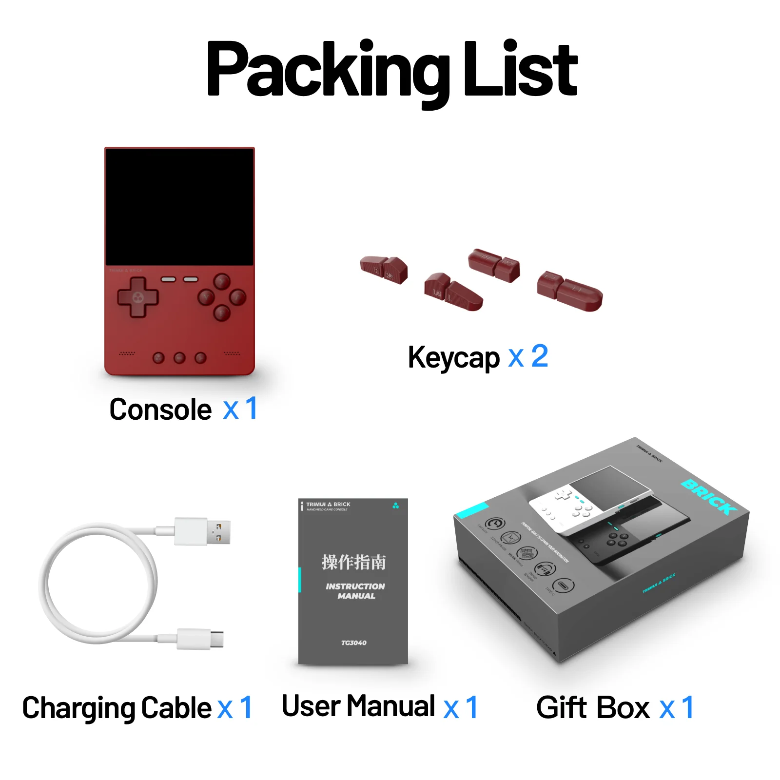 Trimui BRICK Handheld Game Players Consoles 3.2'' IPS Screen Emulator Linux System Portable Retro Video Games Allwinner - Image 8