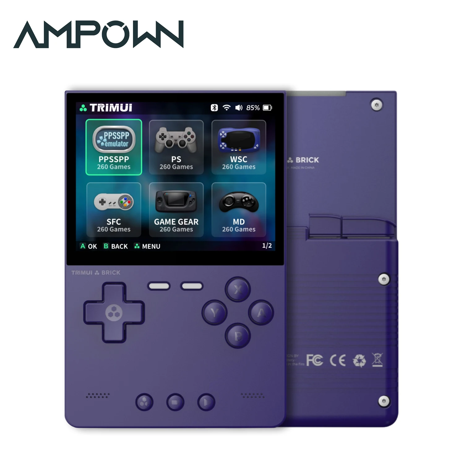 Trimui BRICK Handheld Game Players Consoles 3.2'' IPS Screen Emulator Linux System Portable Retro Video Games Allwinner