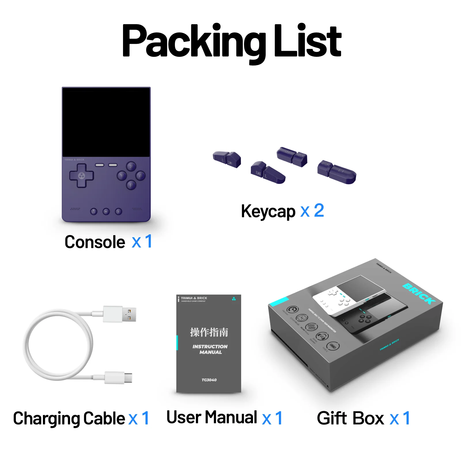 Trimui BRICK Handheld Game Players Consoles 3.2'' IPS Screen Emulator Linux System Portable Retro Video Games Allwinner - Image 10